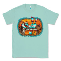 Seafoam western cactus Classic Tee - AdoDesignShop