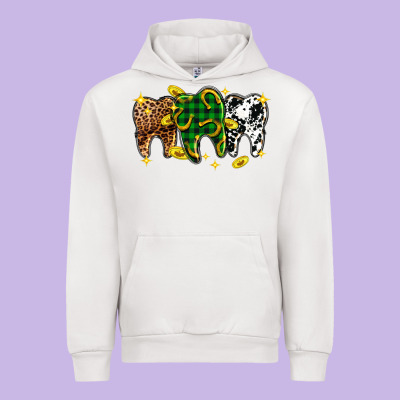 St. Patrick's Day Dental Urban Hoodie Designed By Oliviacreatesart