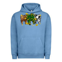 Pigment Pebble Blue St. Patrick's Day Dental Urban Hoodie - OliviaCreatesArt
