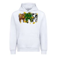 White St. Patrick's Day Dental Urban Hoodie - OliviaCreatesArt