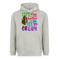 Moon Dust Life is better with ice cream Heavyweight Hoodie - NancyCooperArtShop