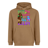 Toasted Coconut Life is better with ice cream Heavyweight Hoodie - NancyCooperArtShop