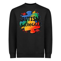 Black autism advocate Heavyweight Sweatshirt - MaliasSmallBusiness