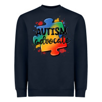 Navy autism advocate Heavyweight Sweatshirt - MaliasSmallBusiness