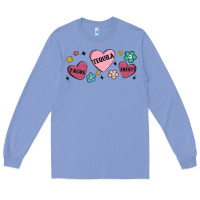 Colony Blue tacos tequila anxiety Long Sleeve Tee - MaliasSmallBusiness