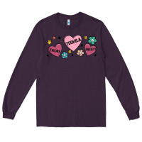 Plum tacos tequila anxiety Long Sleeve Tee - MaliasSmallBusiness