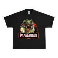 Black Western Papasaurus Papa Dinosaur Urban Heavy Tee - LillyAllenDesigns