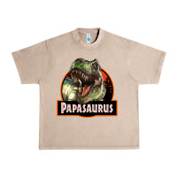 French Oak Western Papasaurus Papa Dinosaur Urban Heavy Tee - LillyAllenDesigns