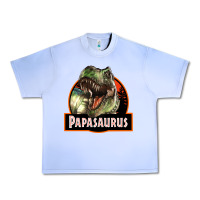 Grape Ice Western Papasaurus Papa Dinosaur Urban Heavy Tee - LillyAllenDesigns