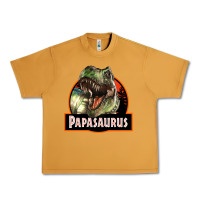 Peanut Butter Western Papasaurus Papa Dinosaur Urban Heavy Tee - LillyAllenDesigns