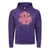 Cloud Purple lotus patches Vintage Hoodie - AdoDesignShop