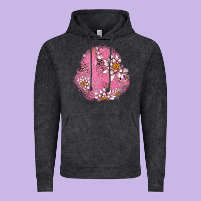 Lotus Patches Vintage Hoodie Designed By Adodesignshop