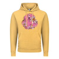 Vintage Mustard lotus patches Vintage Hoodie - AdoDesignShop