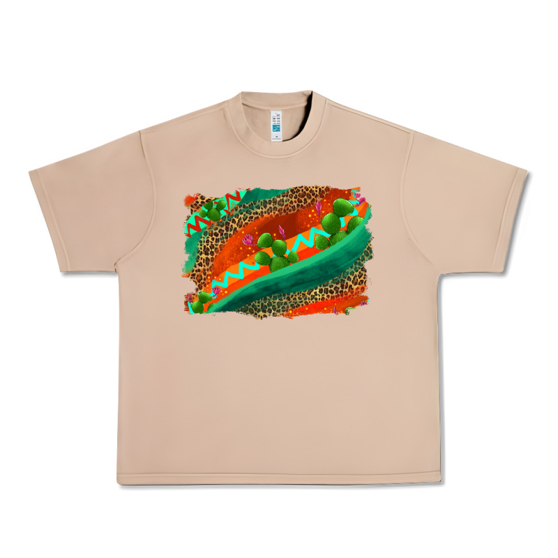 Westerb Aztec And Leopard Background Urban Heavy Tee by AdoDesignShop | Teevron