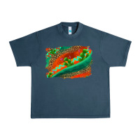 Midnight Navy westerb aztec and leopard background Urban Heavy Tee - AdoDesignShop