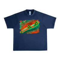 Navy westerb aztec and leopard background Urban Heavy Tee - AdoDesignShop