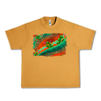Peanut Butter westerb aztec and leopard background Urban Heavy Tee - AdoDesignShop