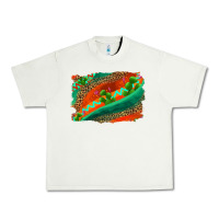 Pistachio westerb aztec and leopard background Urban Heavy Tee - AdoDesignShop