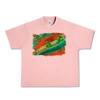 Salmon westerb aztec and leopard background Urban Heavy Tee - AdoDesignShop