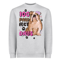 Heather Grey 100 days of school Heavyweight Sweatshirt - MaliasSmallBusiness