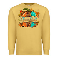 Antique Gold pumpkin thankful Premium Sweatshirt - NancyCooperArtShop