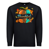 Black pumpkin thankful Premium Sweatshirt - NancyCooperArtShop