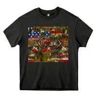 Asphalt Hunting leopard USA flag tumbler 4th of july Heavy Core Tee - Neo Western