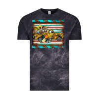 Cloud Black western truck farm animals serape leopard turquoise's Vintage Tee - BarkalooDesign