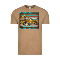 Vintage Coffee western truck farm animals serape leopard turquoise's Vintage Tee - BarkalooDesign