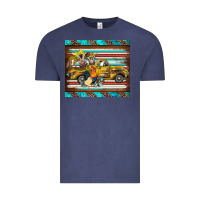 Vintage Denim western truck farm animals serape leopard turquoise's Vintage Tee - BarkalooDesign