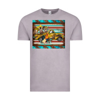 Vintage Zinc western truck farm animals serape leopard turquoise's Vintage Tee - BarkalooDesign