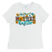 White mother hustler Ladies Tee - Zillion Design Studio