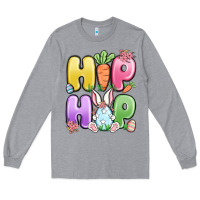 Heather Grey easter hip hop Long Sleeve Tee - MaliasSmallBusiness