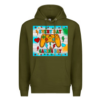 Army Green every day is gaming day Premium Hoodie - JahusDesignShop