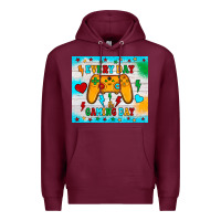 Burgundy every day is gaming day Premium Hoodie - JahusDesignShop