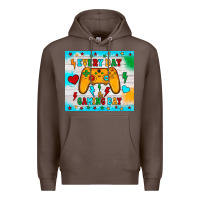 Coffee every day is gaming day Premium Hoodie - JahusDesignShop
