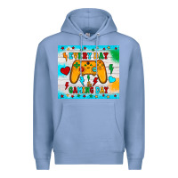 Colony Blue every day is gaming day Premium Hoodie - JahusDesignShop