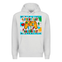 Dove Grey every day is gaming day Premium Hoodie - JahusDesignShop