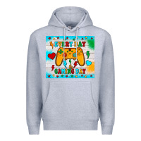 Heather Grey every day is gaming day Premium Hoodie - JahusDesignShop