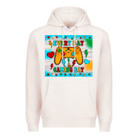 Pale Pink every day is gaming day Premium Hoodie - JahusDesignShop