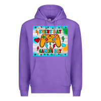 Purple every day is gaming day Premium Hoodie - JahusDesignShop