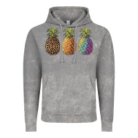 Cloud Rock pineapples leopard tie dye summer Vintage Hoodie - Artiststas