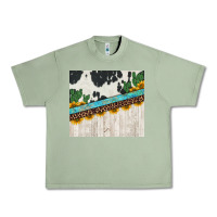 Oil Green cowhide sunflowers cactus Urban Heavy Tee - Jasminsmagicworld