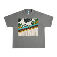Cowhide Sunflowers Cactus Urban Heavy Tee | Teevron