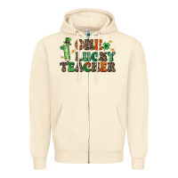 Sandshell one lucky teacher Zipper Hoodie - LillyAllenDesigns