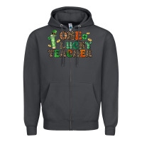 Smoke one lucky teacher Zipper Hoodie - LillyAllenDesigns