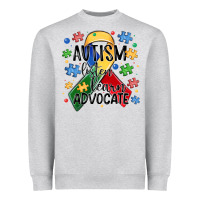 Autism Listen Learn Advocate Heavyweight Sweatshirt | Teevron