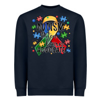 Navy autism listen learn advocate Heavyweight Sweatshirt - MaliasSmallBusiness