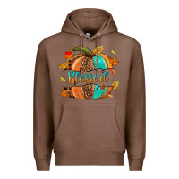 Chestnut Blessed pumpkin Premium Hoodie - NancyCooperArtShop
