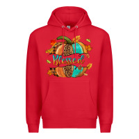Red Blessed pumpkin Premium Hoodie - NancyCooperArtShop